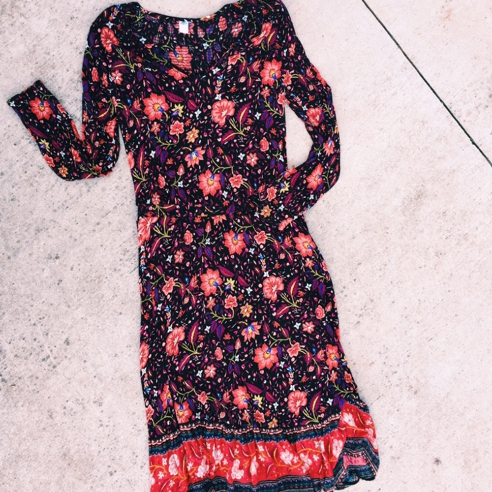 Long floral dress